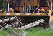 Krohn Maschine schreddert Bäume